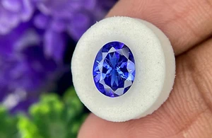 Natural 9.20 Ct  BLUE  SAPPHIRE LOOSE GEMSTONE  AAA+ QUALITY Oval Cut CERTIFIED - Picture 1 of 5