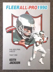 KEITH JACKSON 1990 Fleer #3 All Pro Eagles. A1E - Picture 1 of 3