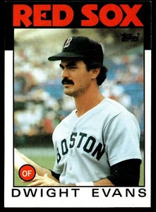 1986 Topps #60 Dwight Evans | carte Arpin nuove di zecca - Foto 1 di 2