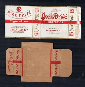 Alte LEERE Zigarettenschachtel Gr. 15 + Schieber Park Drive #974 - Bild 1 von 1