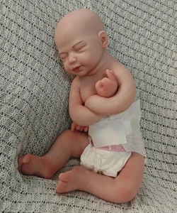 45cm Sleeping Newborn Boy 6.17lbs Full Silicone Reborn Baby Doll W/Drink-Wet US - Picture 1 of 12