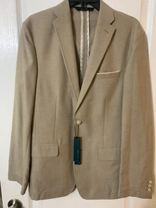 Perry Ellis Slim Fit Tan Blazer Sports Coat 38 Regular Business Casual NWT - Picture 1 of 4