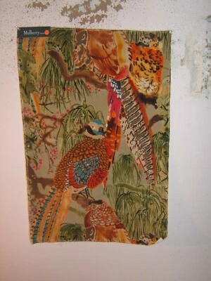 Mulberry Home, Game Birds Velvet, Pheasants, Various Colors and Sizes - Image 1 of 4