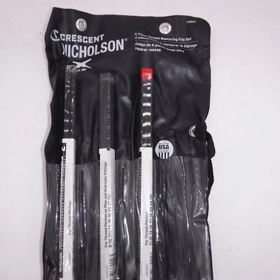 SEE DESC 3 Piece Crescent Nicholson Thread Restoring File Set T3302 4 - Image 1 of 2