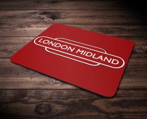 Alfombrillas de ratón de tren con nombre de tótem regional de ferrocarril británico - Scuderia GP - Imagen 1 de 8
