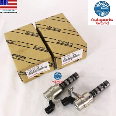 GENUINE TOYOTA 4RUNNER TUNDRA TACOMA FJ 4.0L VARIABLE VALVE TIMING SOLENOID SET - Image 1 of 3