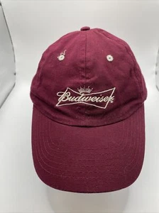 BUDWEISER Red Adjustable Baseball Hat Lightweight - Picture 1 of 13
