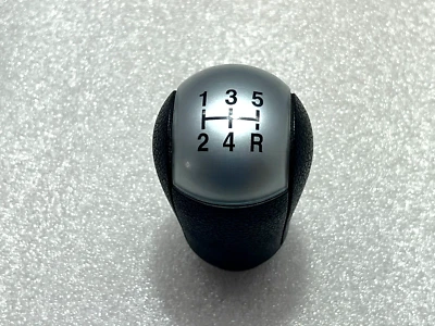 Pomello cambio originale leva cambio manuale 5 marce argento FORD FOCUS II C-MAX - Immagine 1 di 4