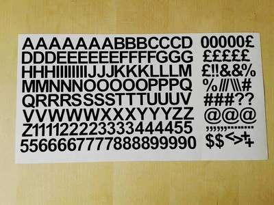 DETAPE 15mm / 1.5cm Self Adhesive Vinyl Sticker Letters Numbers - 25 colours Available