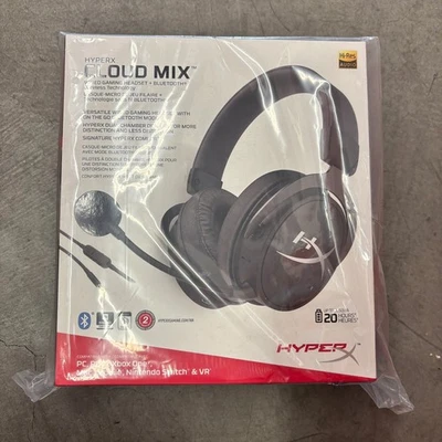 NEW HyperX Cloud MIX Gamer Headset Bluetooth Wired Unsealed XBOX PC Playstation - Image 1 of 4