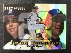 1999 Flair Showcase #126 Justin Thompson Detroit Tigers Row 1 /6000 - Picture 1 of 2