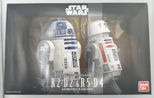 Bandai Star Wars 1/12 R2-D2 & R5-D4 Astromech Droids Robot Plastic Model Kit - Picture 1 of 6