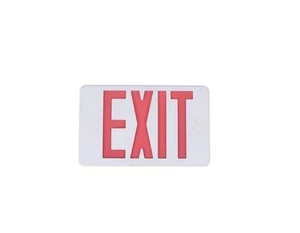 Kommerzielles elektrisches 120-277 Volt Ni-Cad 4,8 Volt weißes integriertes LED-Ausstiegsschild - Bild 1 von 6