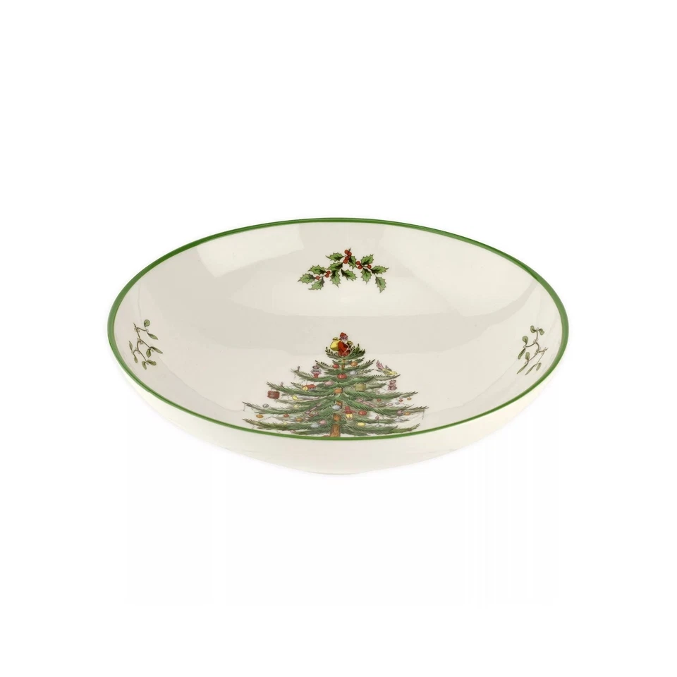 Spode “christmas Tree” Individual Pasta Bowl 9" England