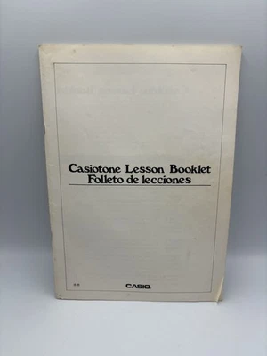 *Manual Only* Casio Keyboard Casiotone MT-70 Lessons Instructions Booklet - Image 1 of 3