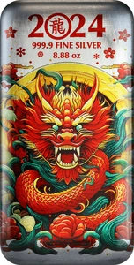 2024 Germania Mint 2023 BICE Edition 8,88oz Silber colorierter Gussbarren - Bild 1 von 8