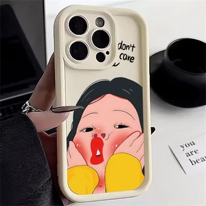 Cool Girl Case Personality ShockProof Phone Back Cover Hot For OPPO VIVO Infinix - Picture 1 of 13