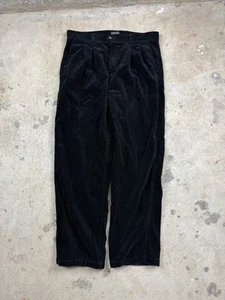 St. John Bay Vintage 70’s Corduroy Black Straight Leg Pants Men’s Size 36x32 G - Picture 1 of 7