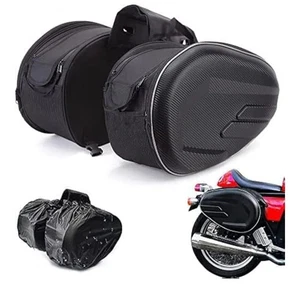 Bolsa de sillín de moto, bolsa universal impermeable para almacenamiento de equipaje, doble asiento trasero... - Imagen 1 de 5