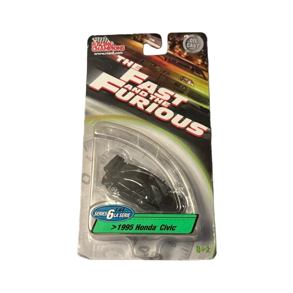 Racing Champions Fast & Furious 1995 Honda Civic negro 1:64 diecast nuevo sellado Foto 1 de 3