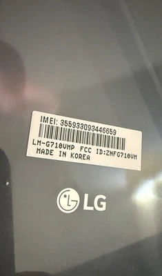 LG G7 ThinQ 64GB Platinum Gray Verizon Unlocked Great Condition - Image 1 of 4