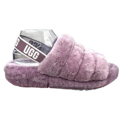 Zapatilla de mujer UGG Fluff Yeah púrpura de piel de oveja talla US 9 Foto 1 de 4