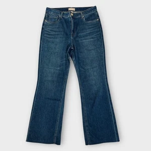 Kut From The Kloth Kelsey High Rise Fab AB Flare Jeans 10x30 Dark Blue Denim - Picture 1 of 14