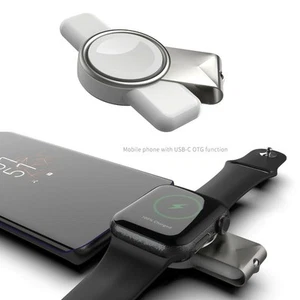 Portable USB & USB-C Magnetic Wireless Watch Charger For iWatch 2/3/SE/4/5/6/7 g - Zdjęcie 1 z 9
