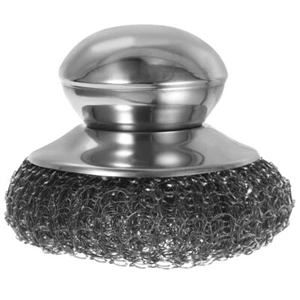 Stainless Steel Pan Brush Kitchen Dish Scrubber Washing Scrubbers Masonry - Picture 1 of 12