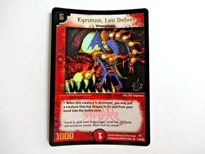 Duel Masters Kyrston, Lair Delver L16/Y2 League JDC Foil Promo WOTC 2004 - Image 1 of 2