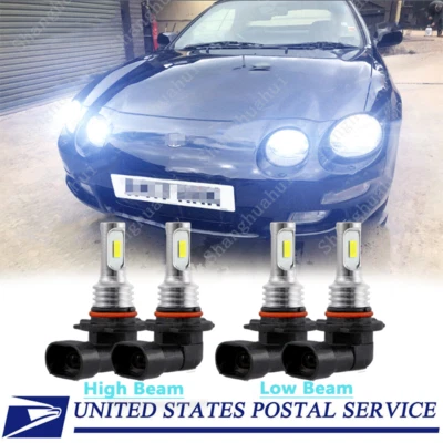 Para Toyota Celica GT 1994-1999 - 4x 6000K Kit de bombillas LED de luz alta baja Foto 1 de 4