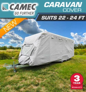 Camec Heavy Duty 22-24ft Caravan Campervan Cover UV Waterproof 6.6 - 7.3mm - Picture 1 of 1