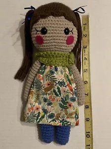 Amigurumi gehäkelt handgefertigtes Puppenspielzeug 11 Zoll Zöpfe - Bild 1 von 4