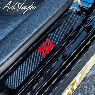 Peitoris de porta de vinil personalizados | Honda Civic 2012-2015 - Imagem 1 de 3