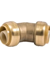 SharkBite Push To Connect 45Â° Elbow Brass 1" U660LFA - Picture 1 of 4