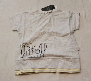 Miles Baby Boy's Short Sleeve Roller Coaster Graphic T-Shirt CM9 Gray Size 5 NWT - Picture 1 of 3