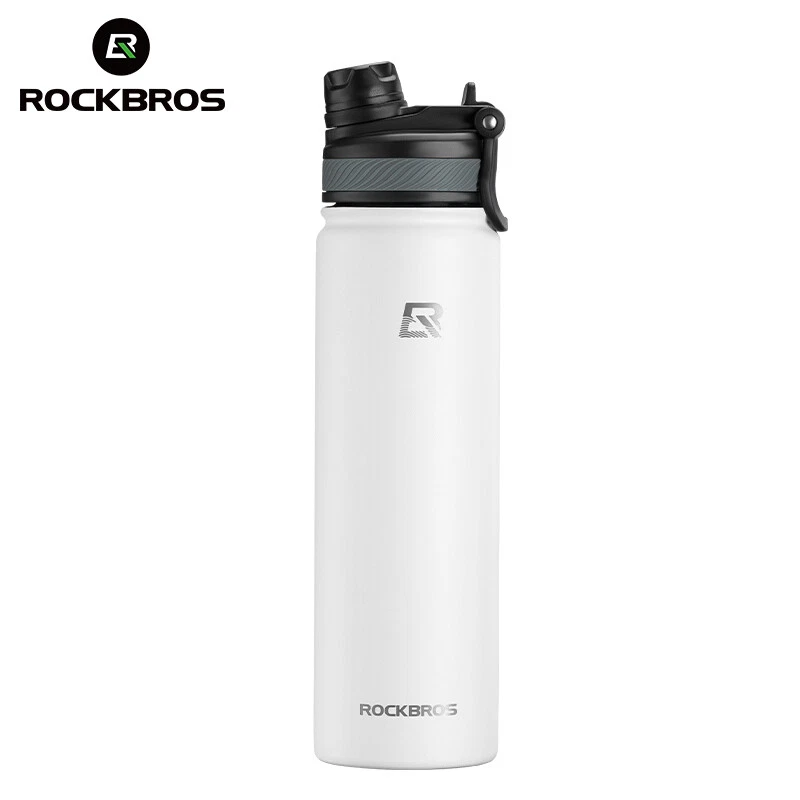 ROCKBROS Insulated Water Bottle Stainless Steel Metal Cool Sports 18/22/32/40OZ - Image 1 of 4