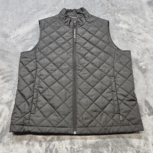 Hawke & Co Sport Performance Puffer Vest Mens Large black quilted full zip - Picture 1 of 12