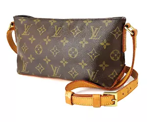 Authentic LOUIS VUITTON Trotteur Monogram Crossbody Shoulder Bag Purse #60657 - Picture 1 of 15