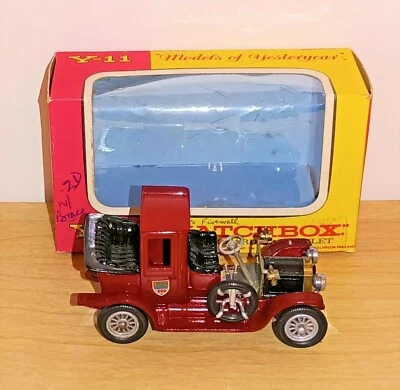 Matchbox MODELS OF YESTERYEAR Y11-2 iss. 1 1912 PACKARD LANDAULET cntr separated - Image 1 of 4