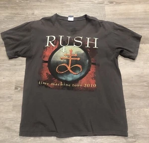 Rush Time Machine Tour 2010 Band Promo T Shirt Adult Gray Mens Size Large - Picture 1 of 6