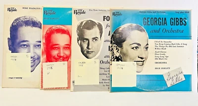 Vinyl Artie Shaw, Georgia Gibbs, Duke Ellington 1950's 10" LP NM/VG+ 4 Lot - Image 1 of 3