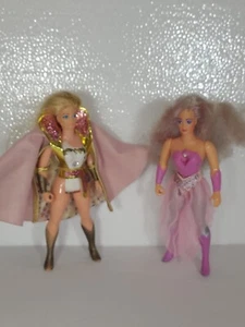 Vintage She-Ra 1984 MOTU Actionfigur Angella & Starburst mit Röcken und Umhängen - Bild 1 von 10