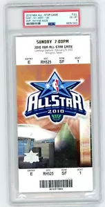 BIGLIETTO COMPLETO NBA ALL STAR GAME 2010 DWYANE WADE MVP RARO VINTAGE OLD BASKETBALL - Foto 1 di 2