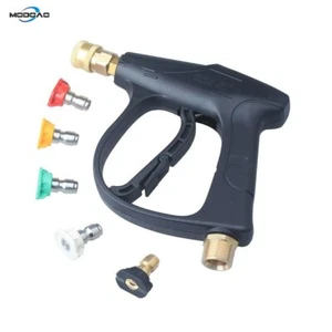 Short Wand High Pressure Washer Gun for Hot and Cold Water Nozzles - Picture 1 of 14