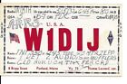 Qsl  1932  Portland  Maine    Radio Card