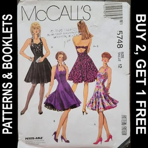 Vintage McCall's Dress & Petticoat Pattern #5748 Size 12 CUT PETTICOAT INCOMPL - Picture 1 of 8
