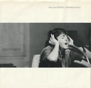 PAUL MCCARTNEY "STRANGLEHOLD/STRANGLEHOLD" 45 WHITE LABEL PROMO W/PIC SLEEVE - Picture 1 of 2