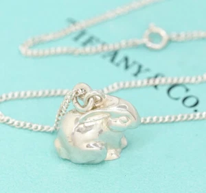 Collana coniglio vintage Tiffany & Co. argento 925 17" originale con scatola e1082-5 - Foto 1 di 6