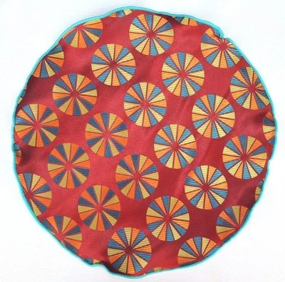 Lord R Colton Masterworks Pocket Round Parma Red & Gold Silk - $75 Retail New - Image 1 of 2
